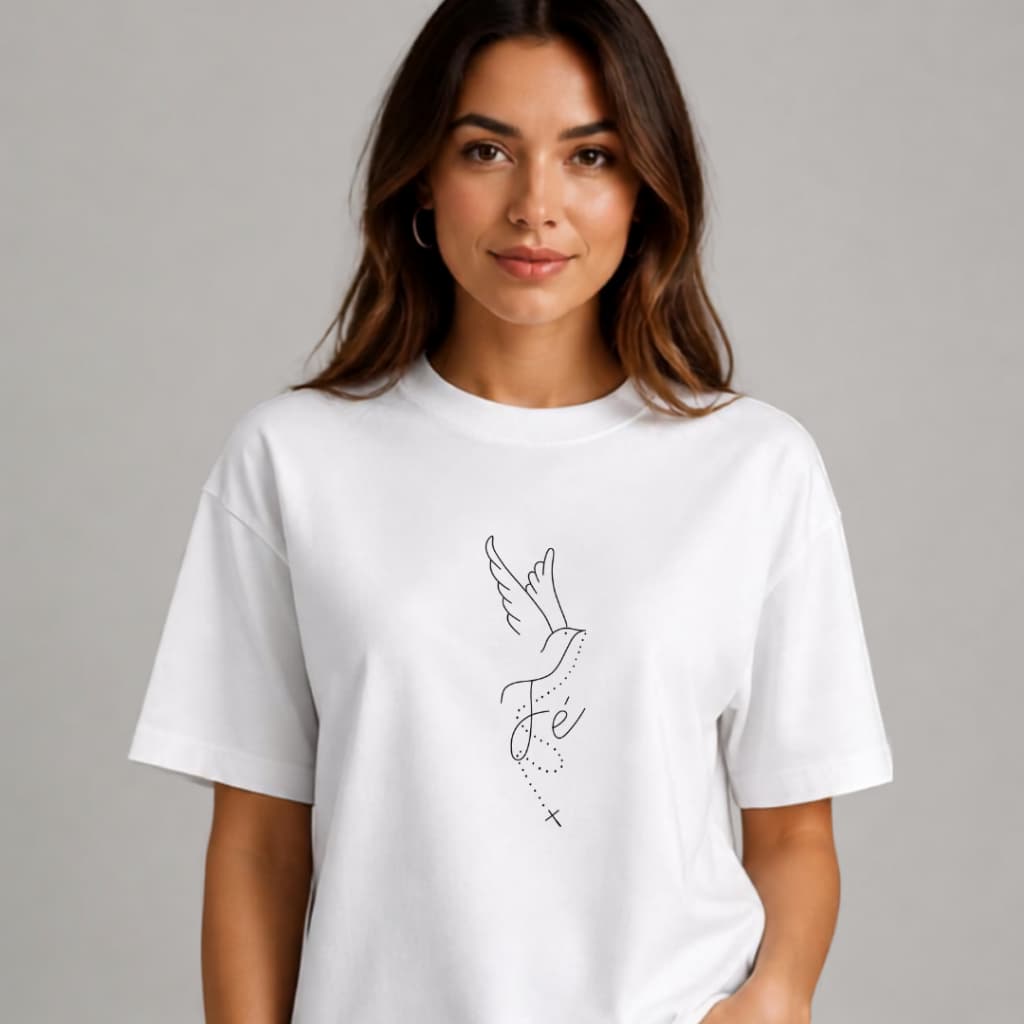 Camiseta Católica Personalizada – Fé, Estilo e Personalidade Blusa