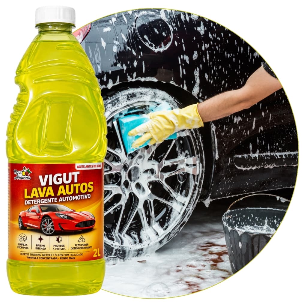 Shampoo Automotivo Lava Autos 2l Concentrado Alto Poder Limpeza Profunda