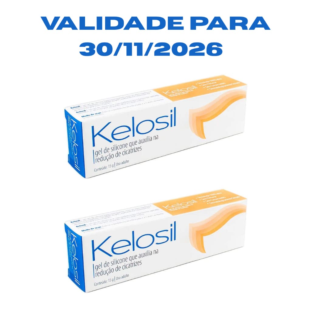 Kit 2x Kelosil 15g Reduz Cicatrizes E Queloides