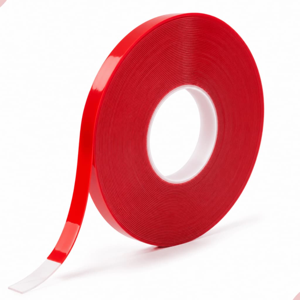 Fita Dupla Face Transparente 10mm x 33m Alta Fixação Forte Adesiva Profissional