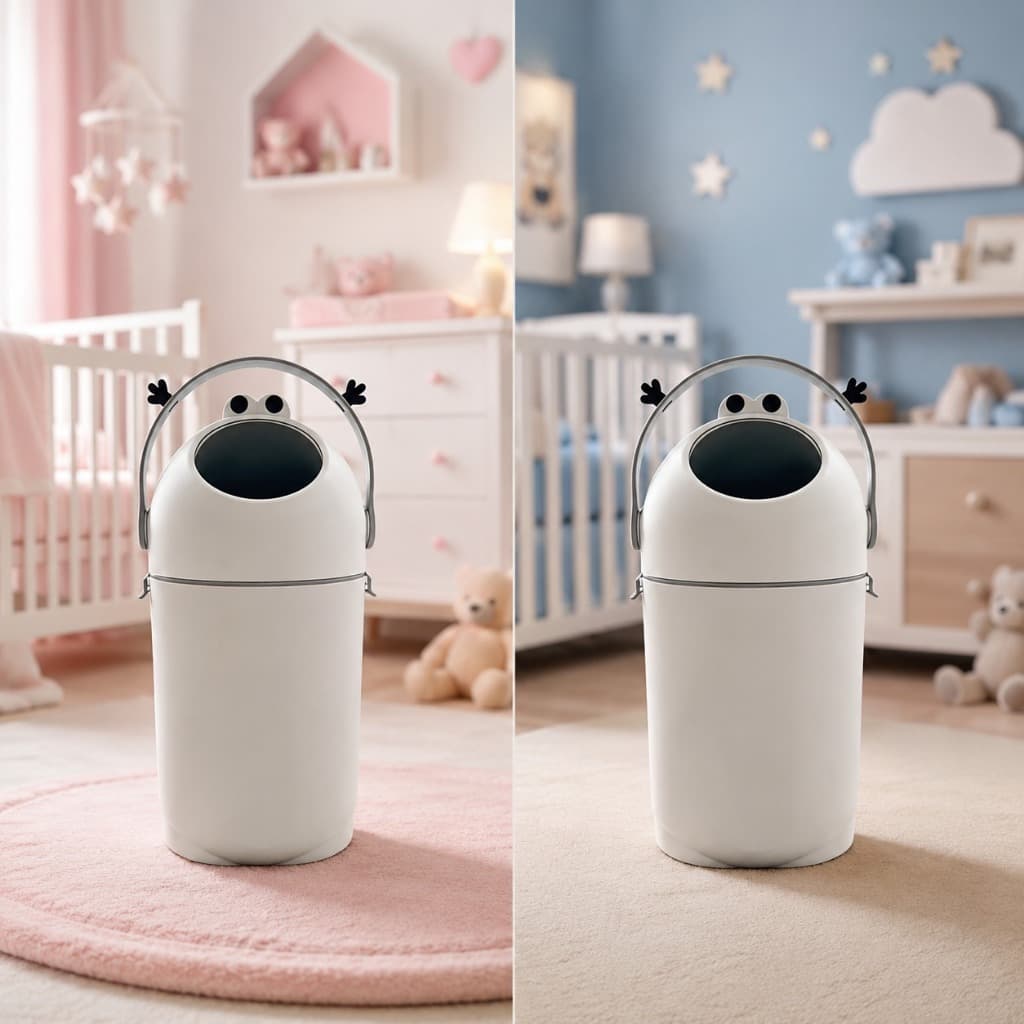 Lixeira para Fraldas Rister Baby Sapinho – 10L com Tampa e Vedação Anti-Odor