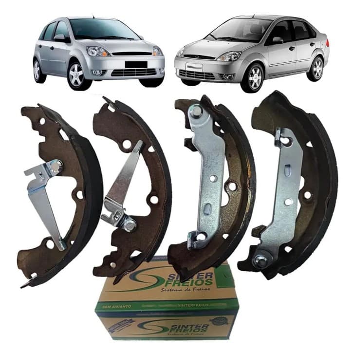 4 Sapata De Freio Automotivo Fiesta 2002 A 2019 1.0 1.6 8v 12v