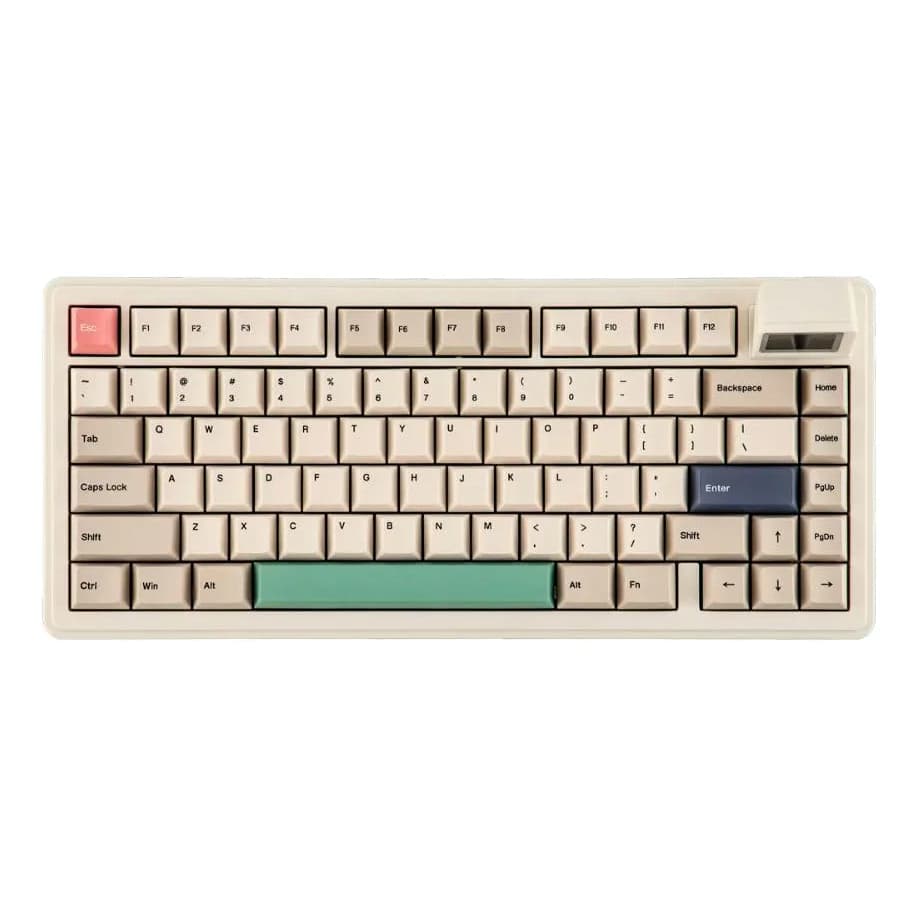 Teclado Mecânico Sem Fio Epomaker RT82 75% RGB Tela LCD Retro