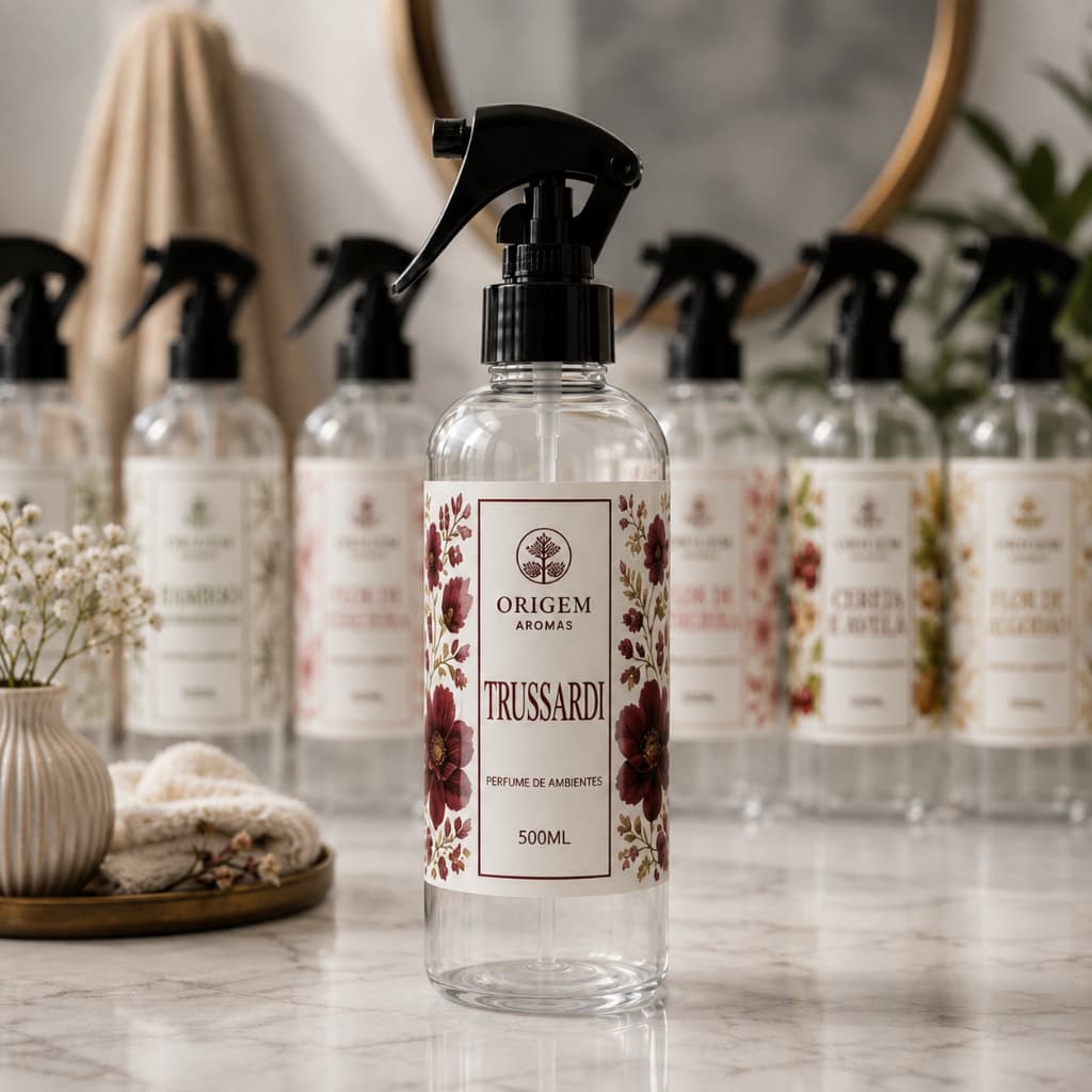 Água Perfumada 500ml Para Lençóis, Roupas e Tecidos com Borrifador Alpha Oriental + Envio Imediato