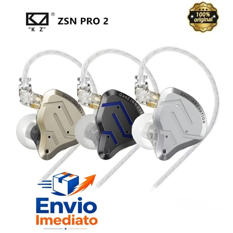 Fone KZ ZSN Pro 2 Retorno de Palco / Fone Gamer Com Mic e Sem Mic - Envio Imediato