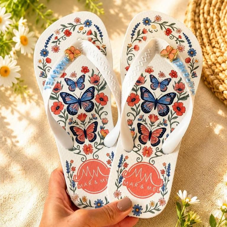 Chinelo Feminino Estampado Confortável | Verão Praia Piscina