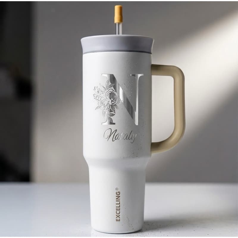 Copo Térmico 1200 ml Com Nome  logo time  foto Gravação a Laser Aço Inoxidável