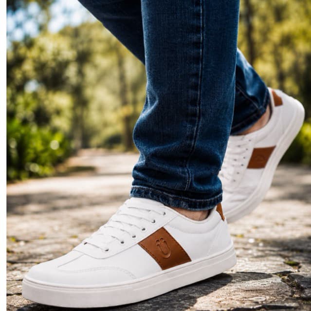 Sapatênis Masculino Branco e Preto,Bege Tênis Casual Adulto para Todas as Ocasiões