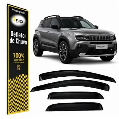 Calha De Chuva Defletor Jeep Avenger 4 Portas Fumê Acrílica  2026 2027