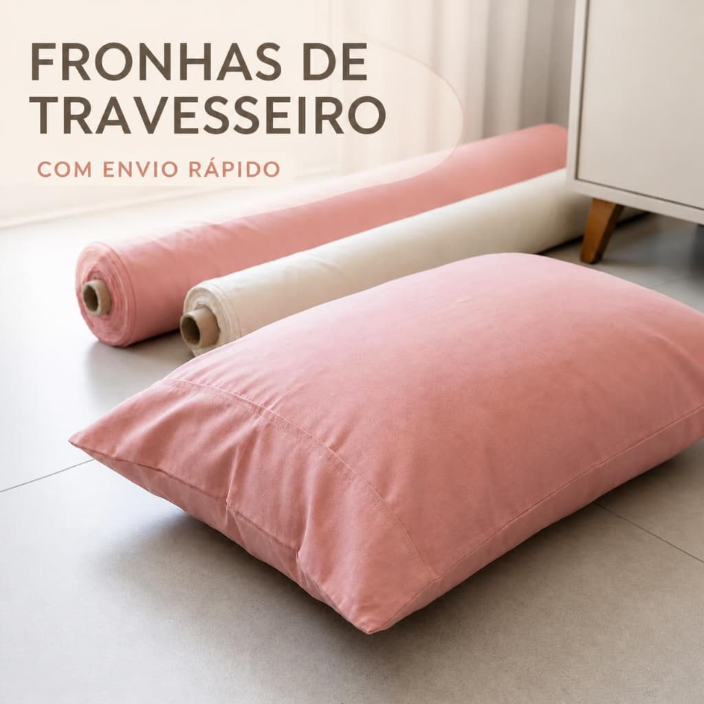 Kit Par de Fronhas Algodão Premium Fios 70x50cm Macia de Alta Qualidade