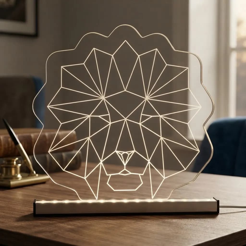 Luminaria LED - Leao - Persona Acrilicos
