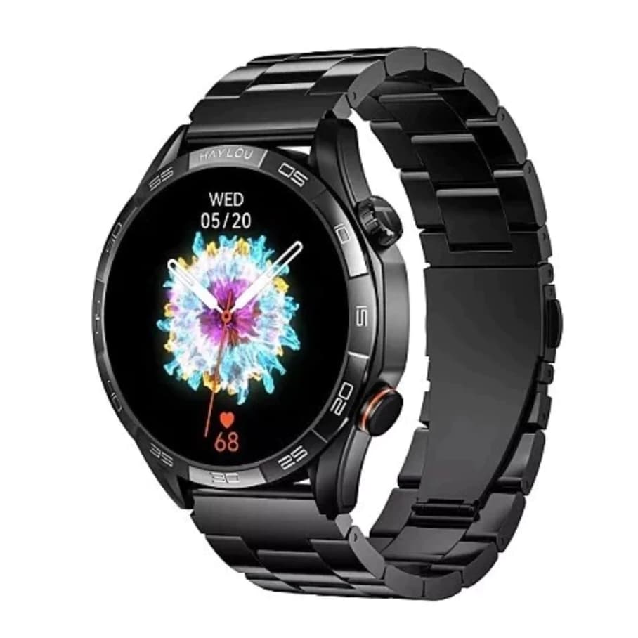 Relógio Smartwatch Haylou Solar 5 HF004 NFC AMOLED Chamada Bluetooth IP68 Original + Pulseira