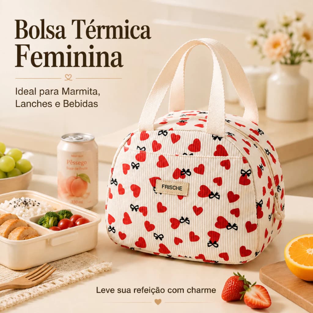 6.5L Women's Thermal Bag for Lunch Box Snacks Drinks Work School Picnic with Aluminum Lining