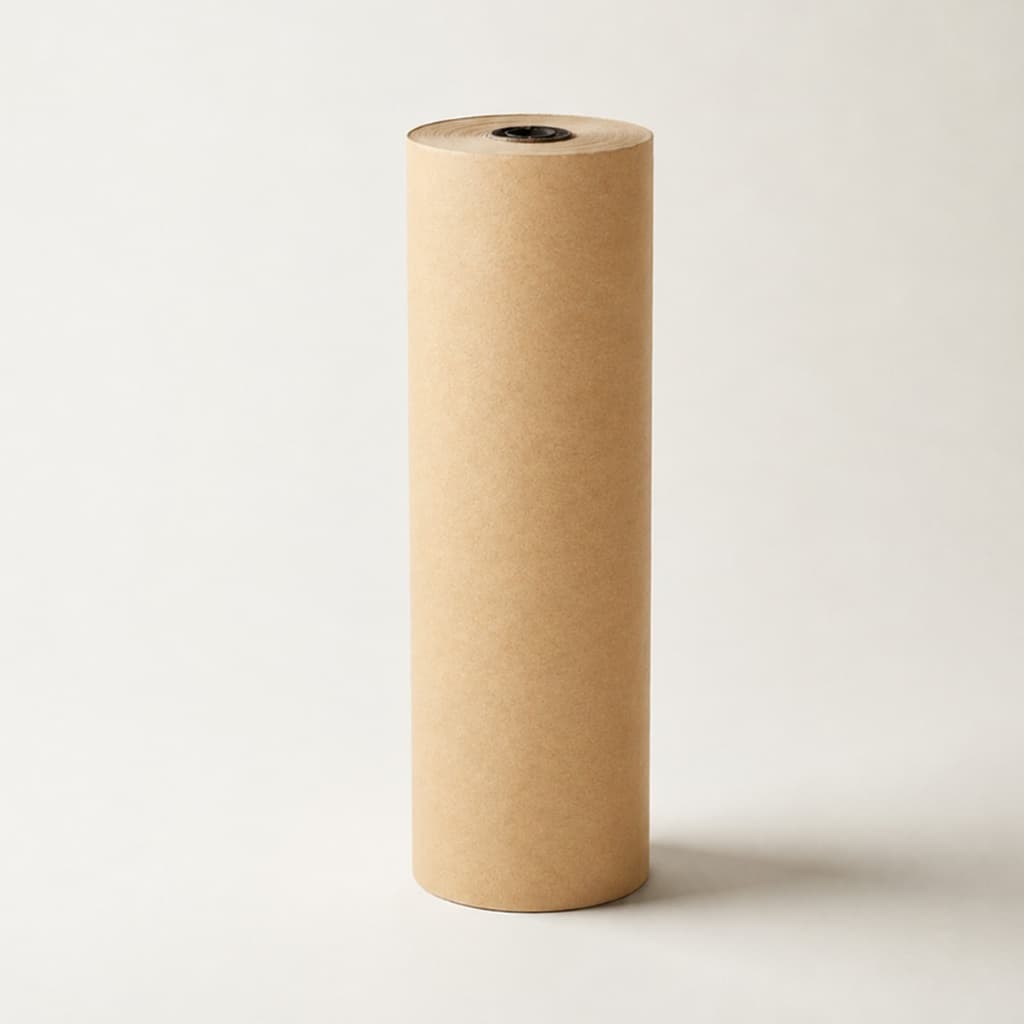 Bobina Papel Kraft 40 Cm 200 Metros Pardo Monolúcido 80gr