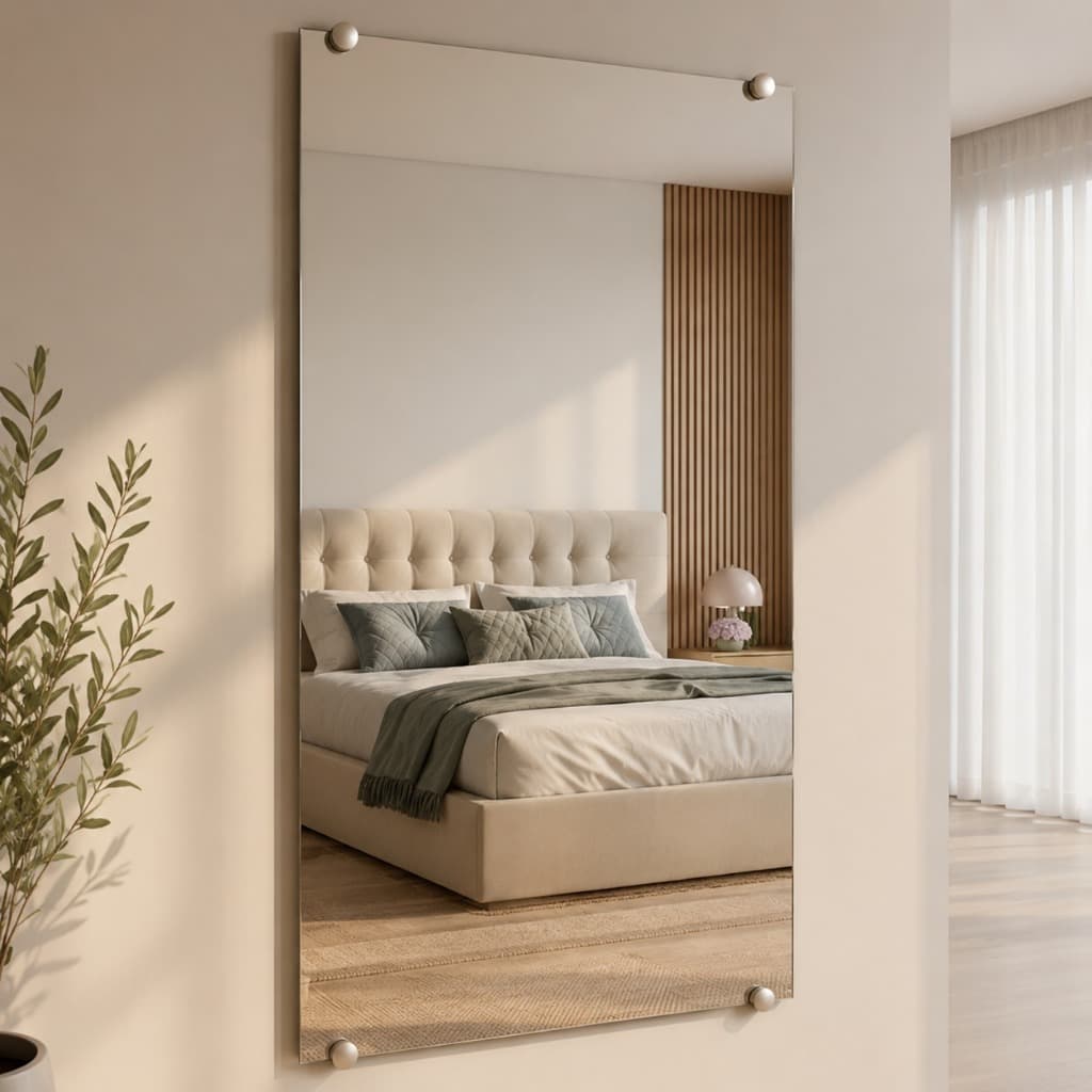 Espelho Grande 112x70cm/ 70x112cm De Corpo Inteiro Para Parede - Quarto/sala/Closet/Banheiro