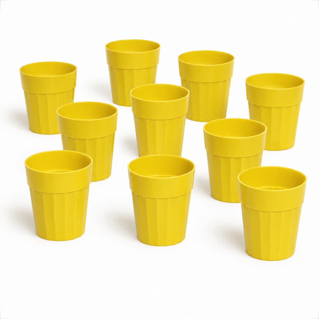 Kit 10 Copos Coloridos Plastico Unidade 350ml Long Neck para Festas Eventos Variedade de Cores