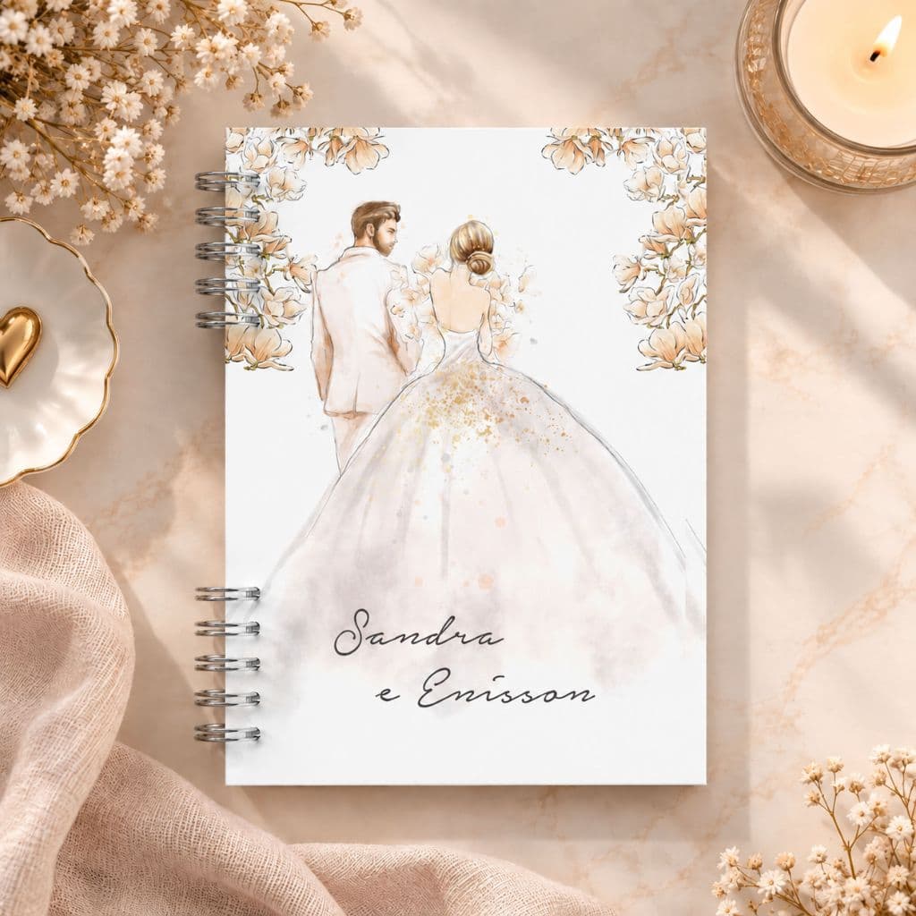 Planner Da Noiva | Diário Noiva Personalizado com Nome