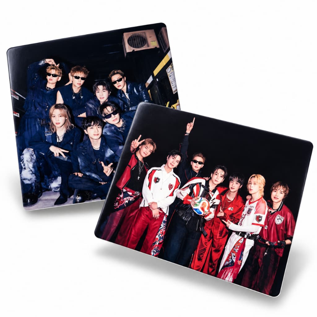 Placa Decorativa Personalizada em Alumínio 28x20cm Kpop Foto BTS, STRAYKIDS, BLACKPINK, Katseye, Enhypen