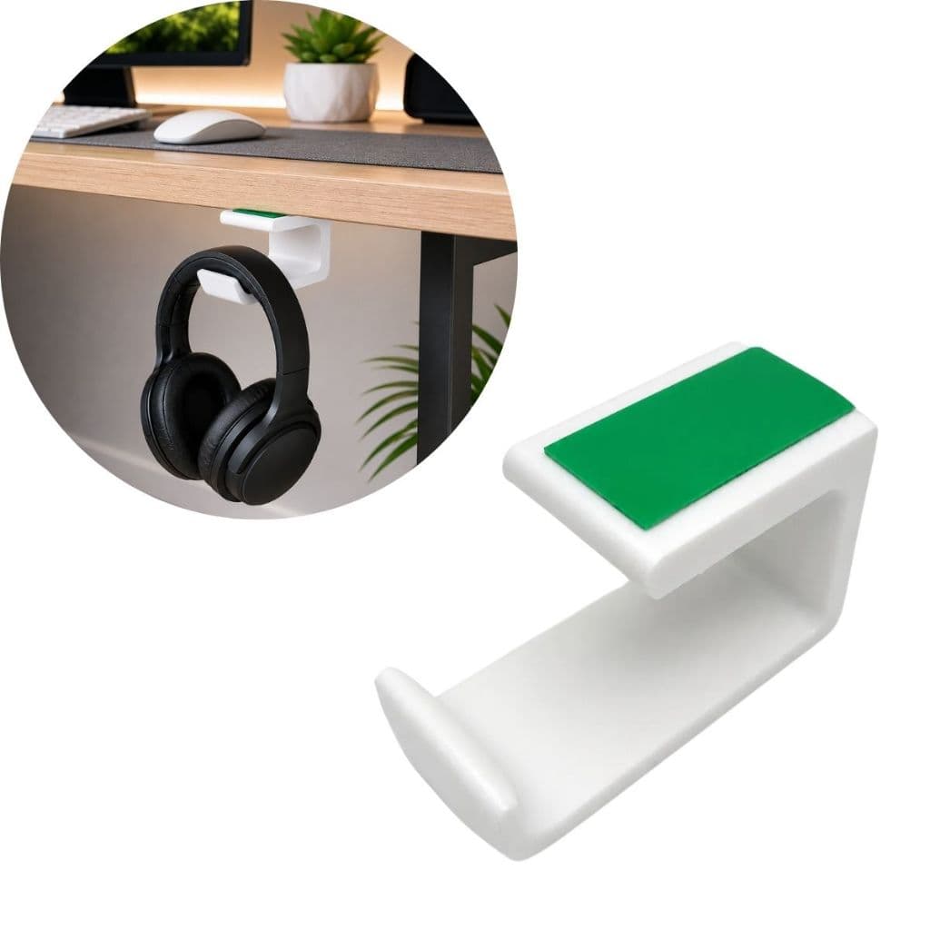 Suporte de Mesa Porta Fone Headset Controle Gamer Universal Elegante Minimalista