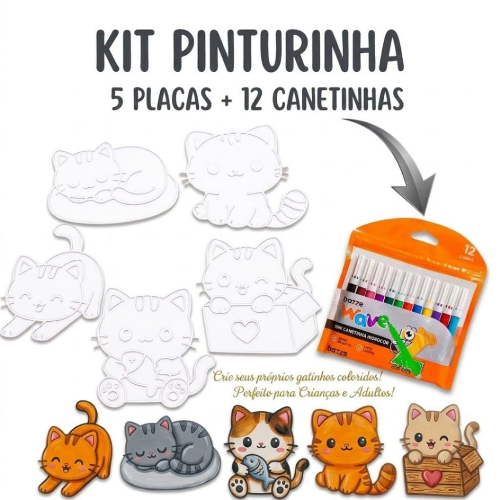 Kit pintura 3D, Pintura 3D DIY, Cordenação Motora Menina Menino