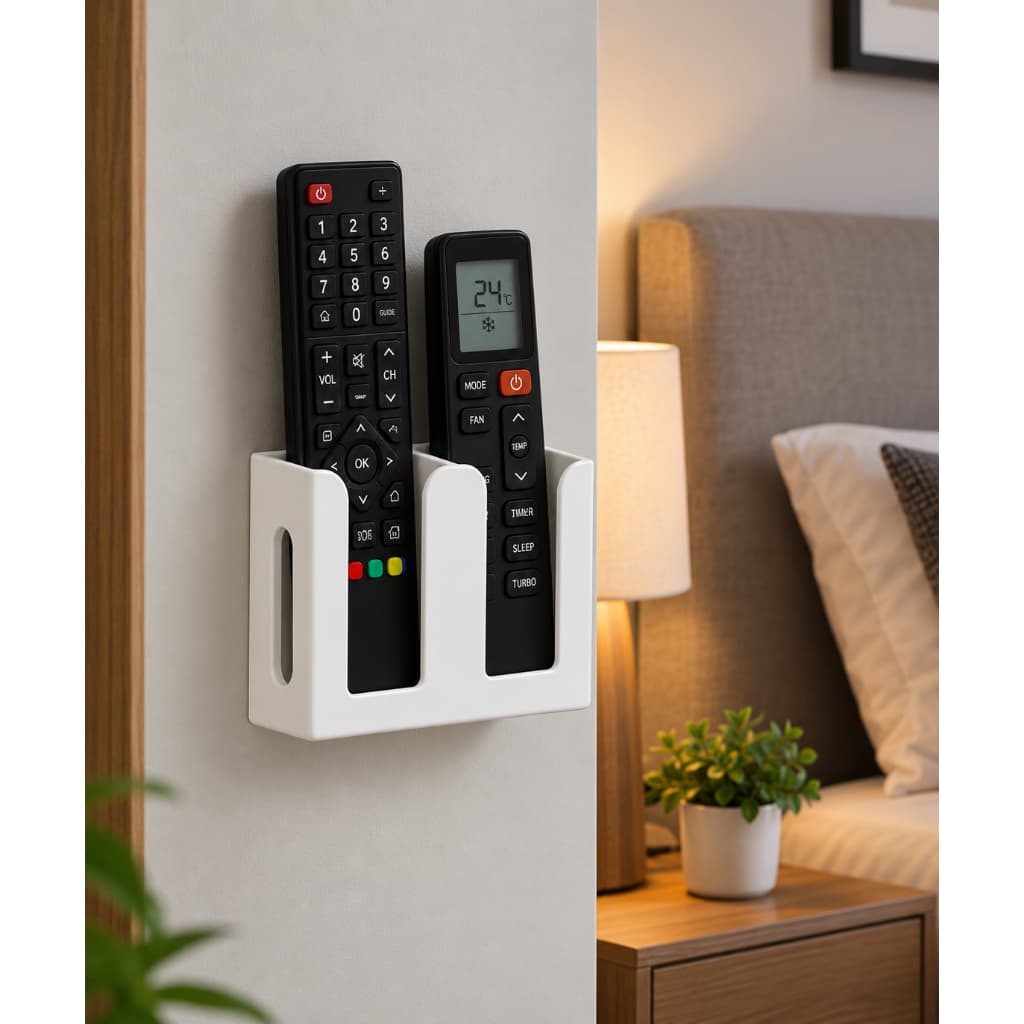 Organizador de Controles Remotos de Parede | Suporte para 2 Controles