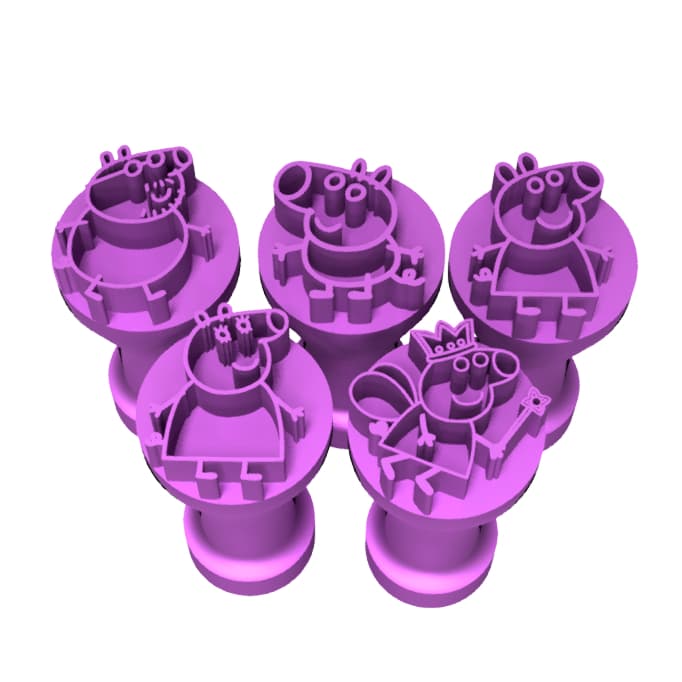 Carimbos para Doces Brigadeiro - Aniversário - Peppa Pig