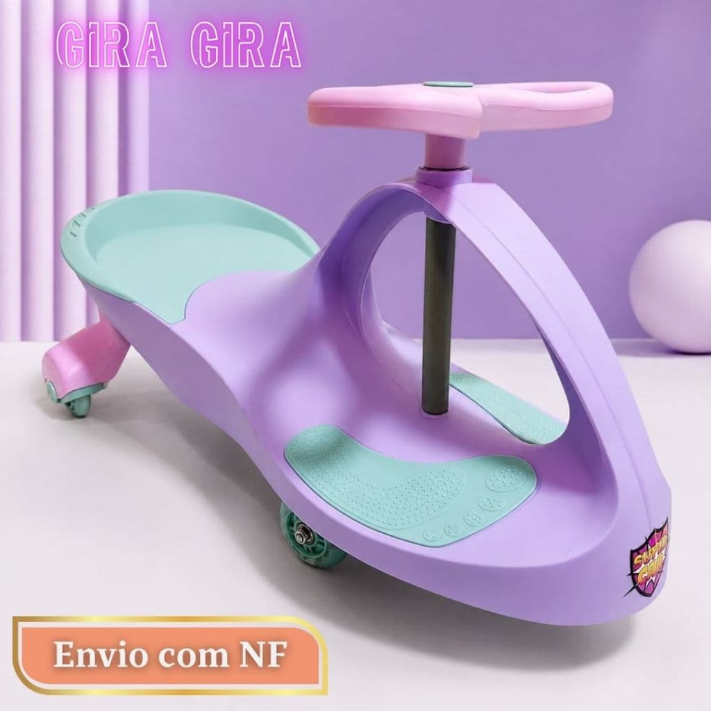 Gira Gira Carrinho de Rolimã Infantil Super Car Brinquedo Aventura Dia Das Crianças