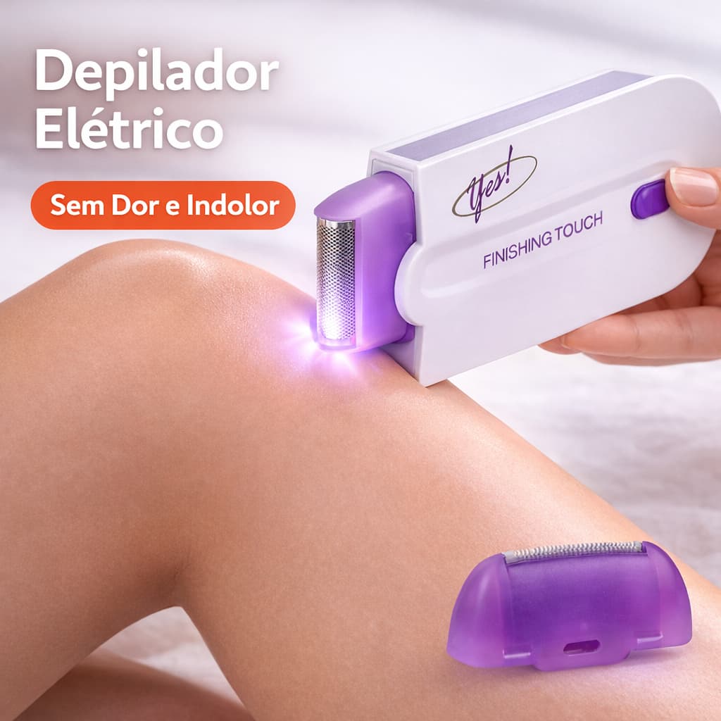 Depilador Led Recarregável Removedor Pelos Sensor Touch Light Sem Dor Rosto Corpo Feminino Masculino
