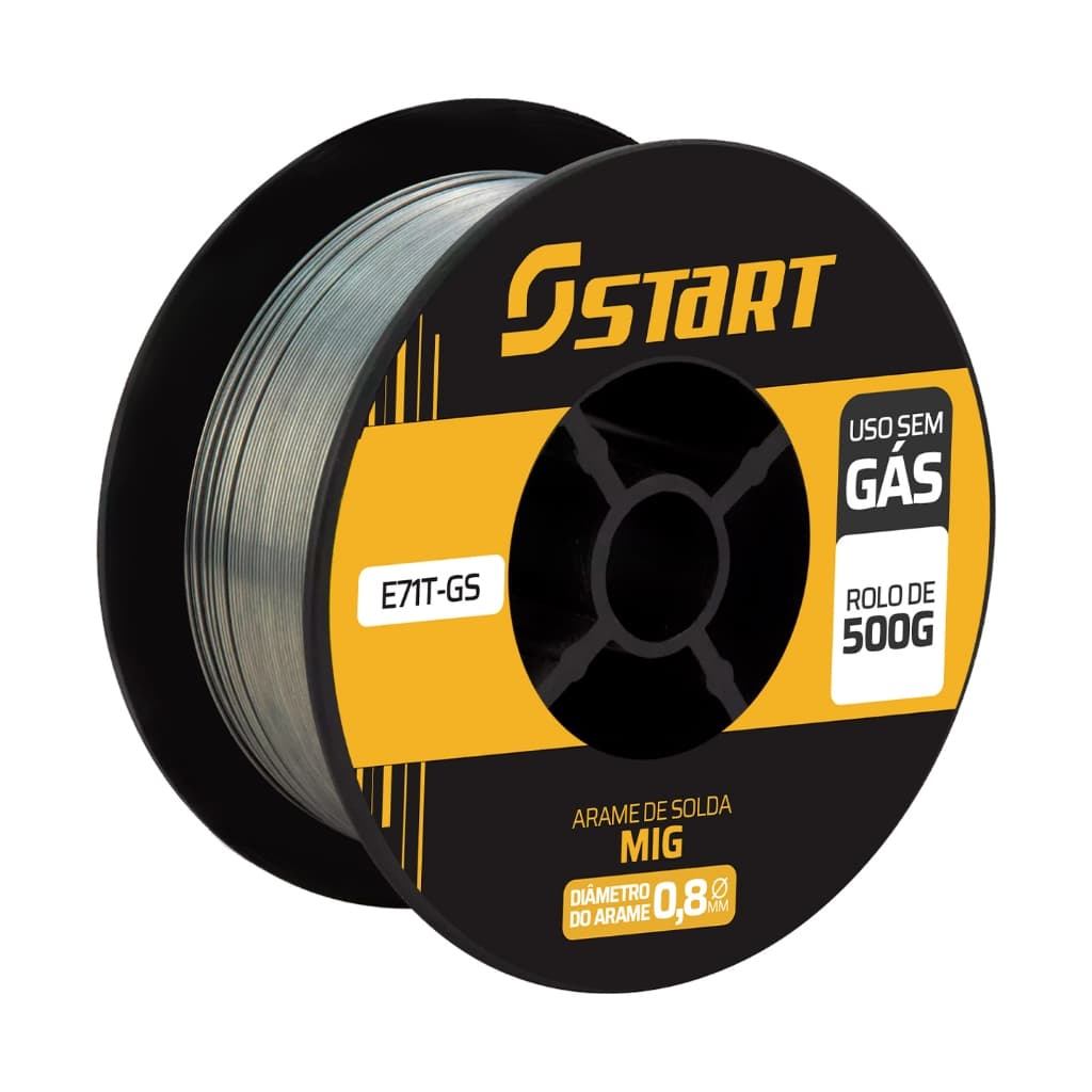 Arame de Solda MIG 0,8mm Tubular sem uso de gás 0.5KG Start
