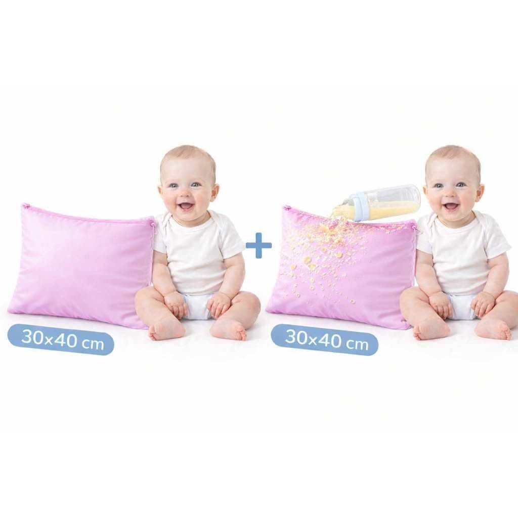2 Capas Protetora de travesseiro Impermeável para Bebe Kit Fronha Impermeável Infantil 30 x 40 Entrega Rápida