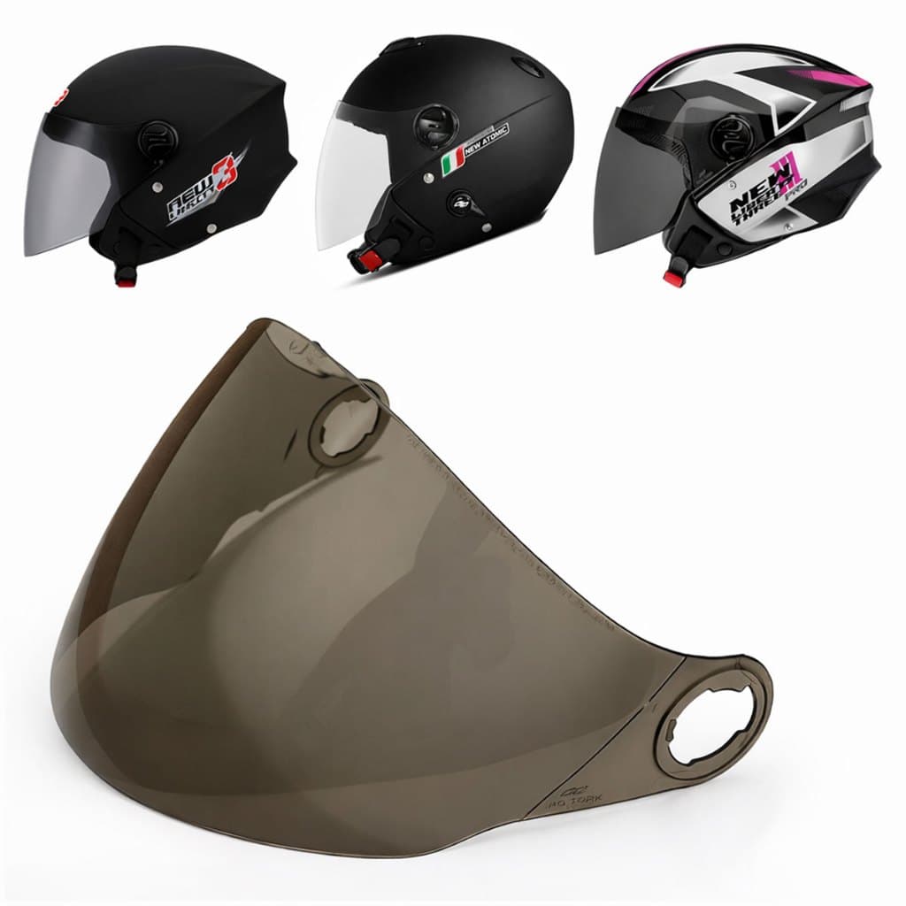 Viseira Fumê Injetada Capacete New Atomic E Liberty 3 Pro Tork Resistente