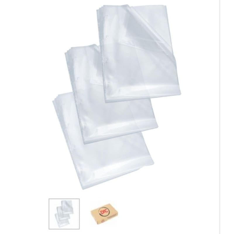 Saco, Envelope plastico, tamanho Oficio e A4,  4furos Fino 0,05mm - Dac