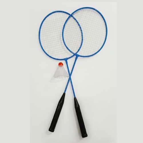 KIT RAQUETE BADMINTON 2 RAQUETES 1 PETECA