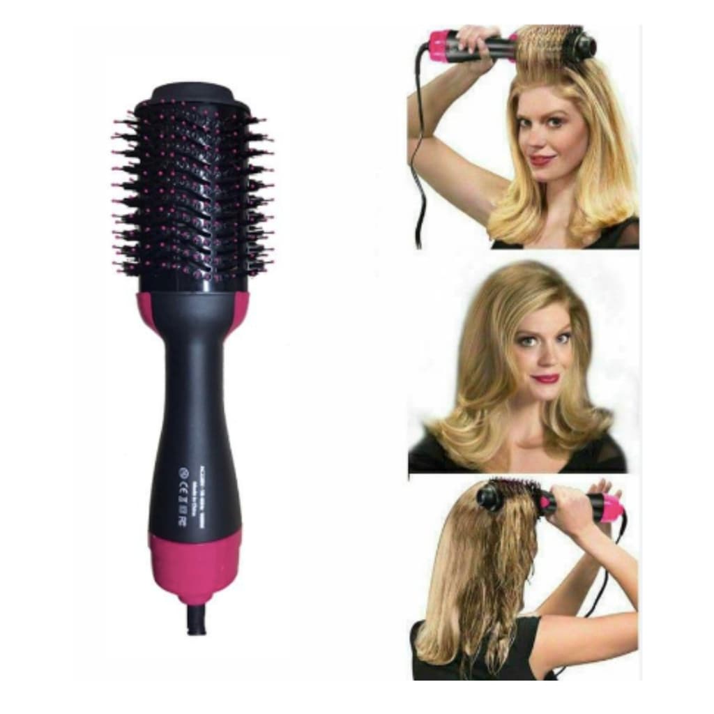 Escova Secadora Alisador Elétrica Quente Cabelo Com 3 Em1 Hair Style 110v e 220v