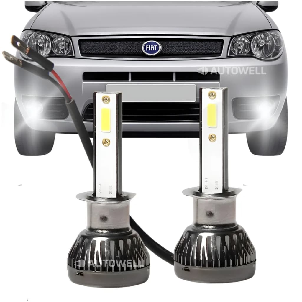 Lâmpadas Super Led Fiat Palio Punto Siena Stilo Strada Uno Fiorino  Marea Idea Linea Farol Milha