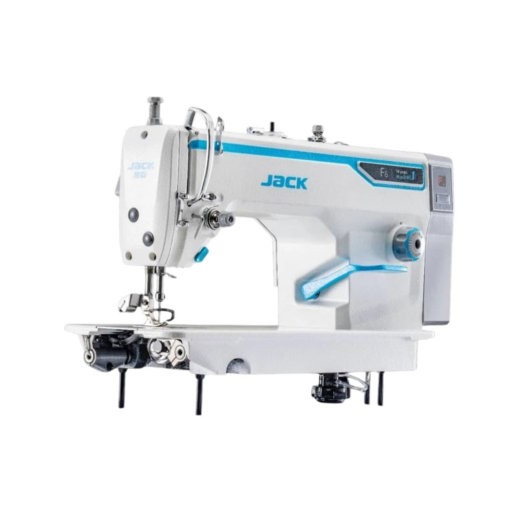 Máquina de Costura Reta Industrial Jack F6 Completa com mesa e Motor Direct Drive