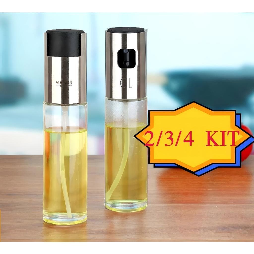 2/3/4 Pcs Spray Pulverizador Vidro Borrifador Azeite Vinagreessenciais De Cozinha Promoções