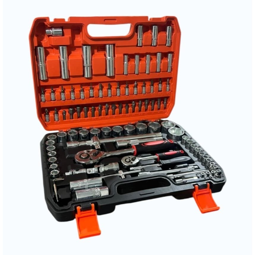 KIT DE FERRAMENTAS COM 94 PEÇAS | SOQUETES | CATRACA | MALETA COMPLETA E PROFISSIONAL