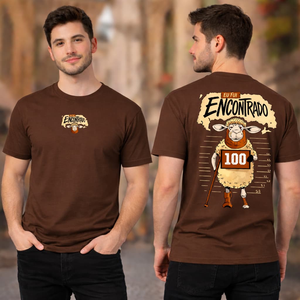 Camiseta Moda Evangelica Estampa Ovelha 100% Algodão Promoção
