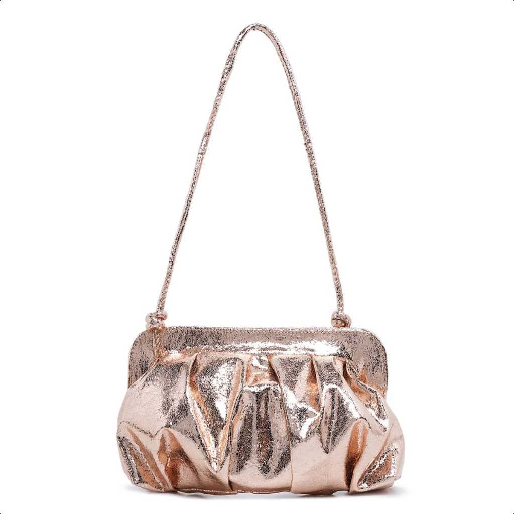 Bolsa feminina de festa Nuvem Metalizada  Mão Ombro Festa Casamento Balada Formatura.