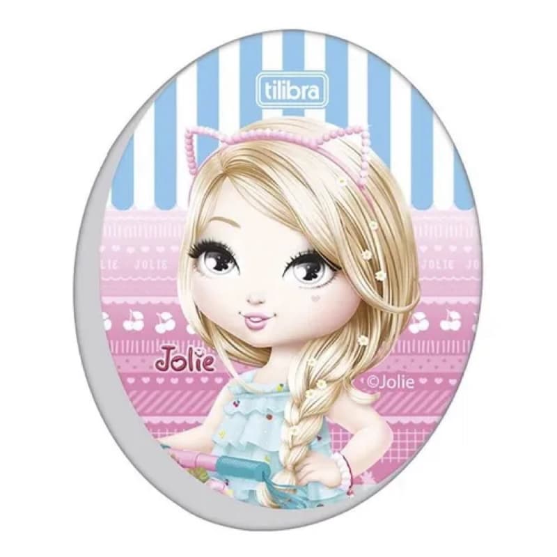 Kit 5 Borrachas Jolie Rosa Tilibra Original – Escolar Fofa e Macia