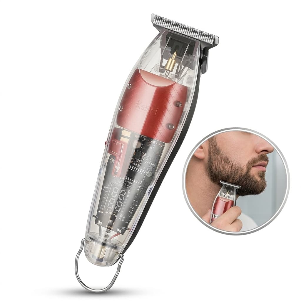 Máquina Corte Cabelo Kemei KM-NG204 Profissional Sem Fio Lacrado Com NF e Envio Rápido