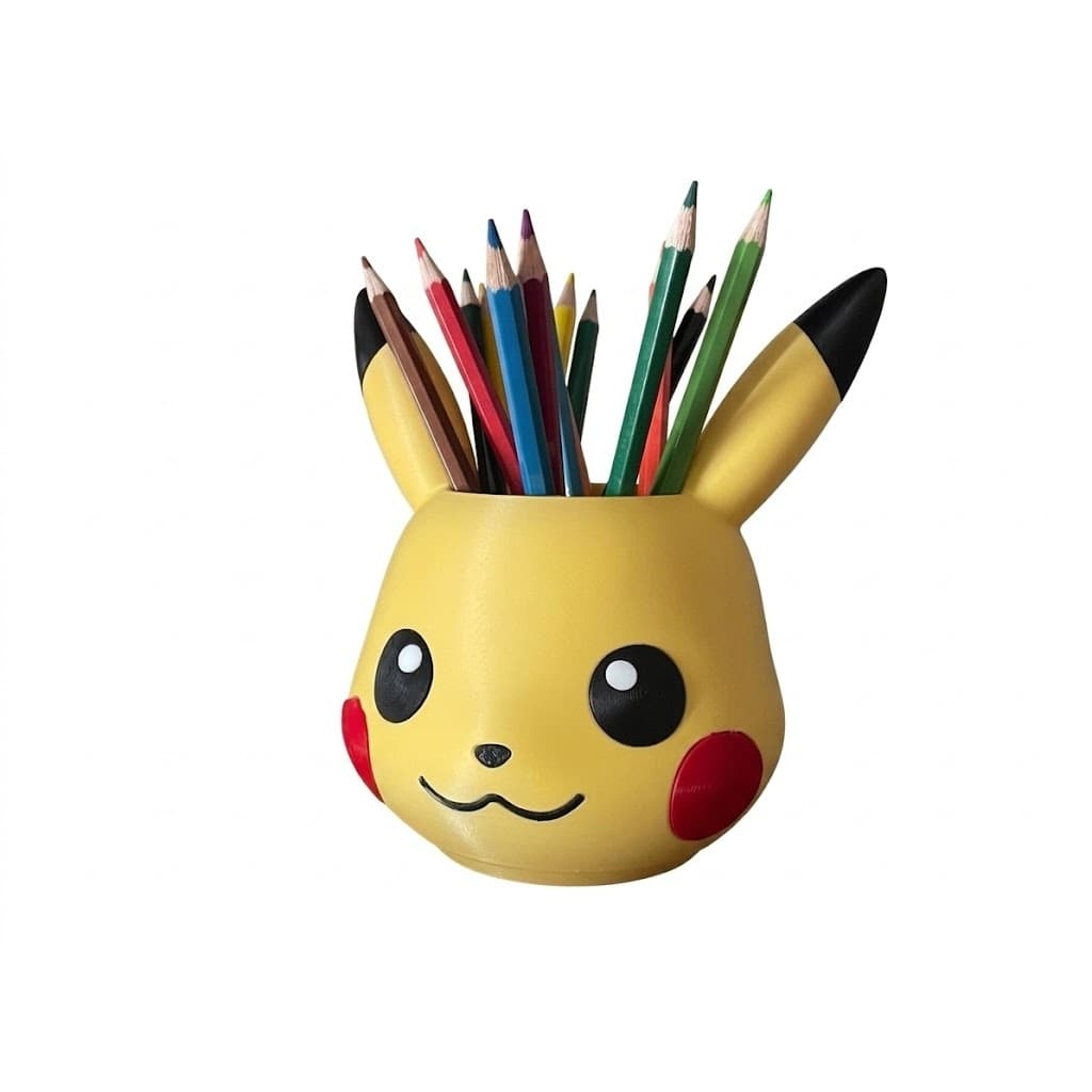 Porta-Lápis Pikachu 3D - Organize com Estilo Geek! ⚡