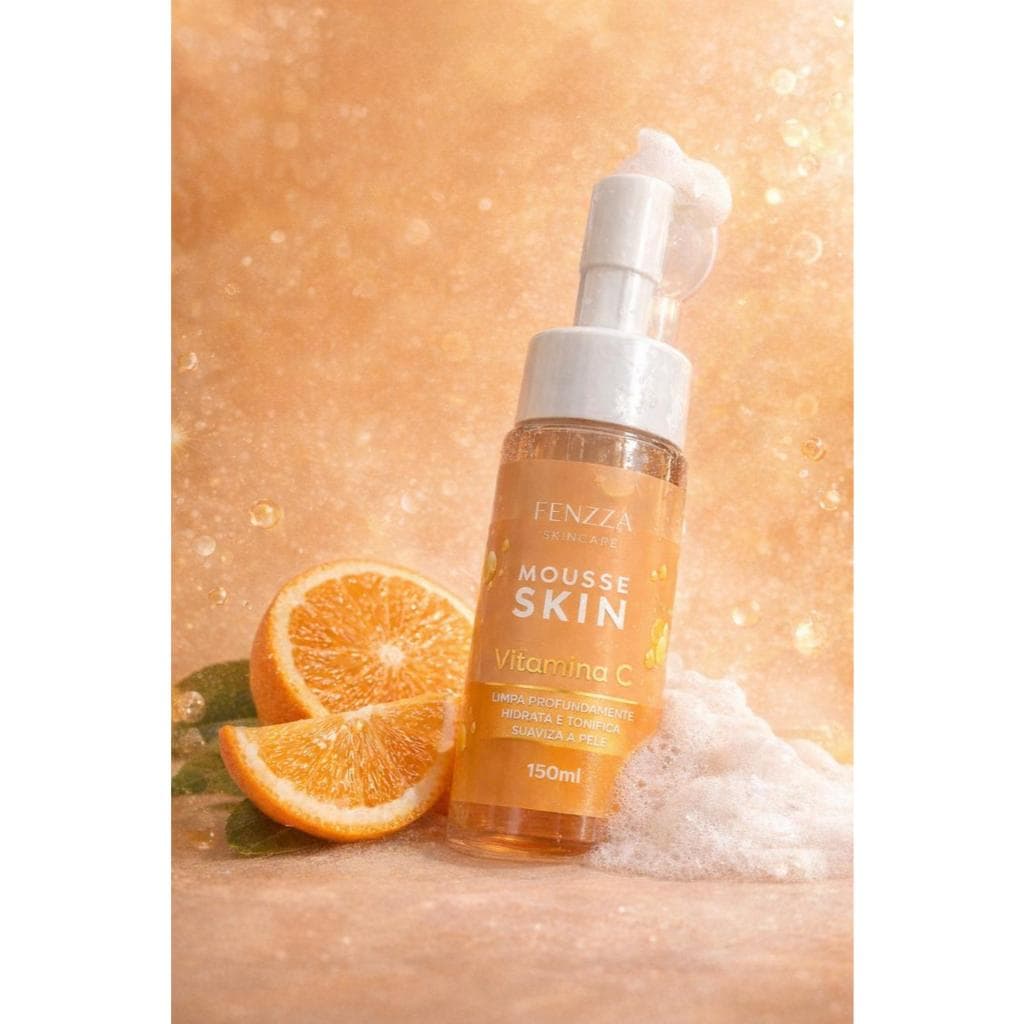 Mousse de LImpeza Facial Vitamina C / Rosa Mosqueta Fenzza Skincare 150 ml