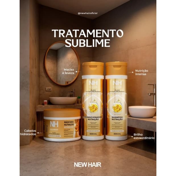 Kit Capilar Óleo Extraordinário NEW HAIR