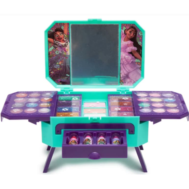 Maleta de Maquiagem Infantil Minnie Disney Fenzza Kit Completo Sombras Batom Brilho Blush