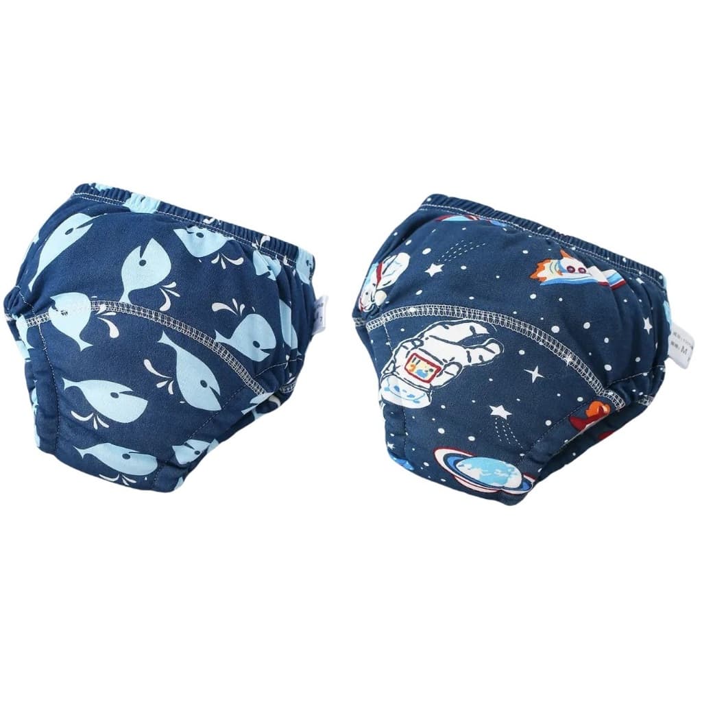 Kit com 2 Calcinhas ou Cueca De Treinamento Para Desfralde Do Bebê Infantil