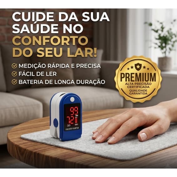 ❤️ Sua Saúde em Primeiro Lugar: Oxímetro de Precisão Hospitalar no Conforto do seu Lar! ✅
