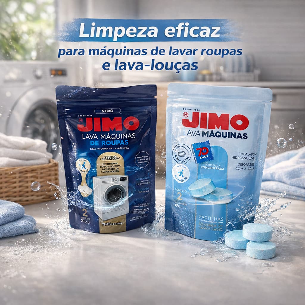 Kit Limpeza Máquina de Lavar Roupas e Lava-Louças Em Pastilha