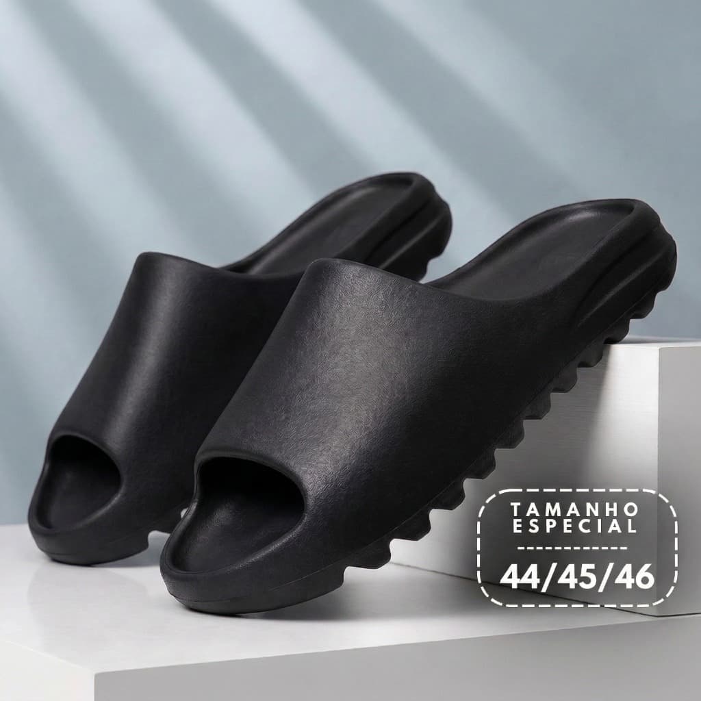 Chinelo Nuvem Slide Ortopédico Macio Confortável Numeração Especial 45/46
